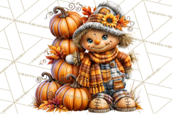 Small Town Fall Clipart Vintage Country Autumn PNG Product Image 4