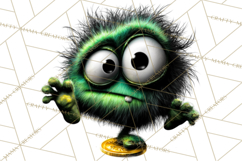 Funny St Patricks Day Monsters Clipart, St Paddy Monster PNG Product Image 4