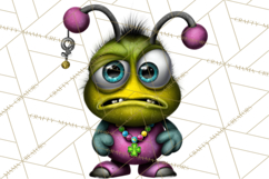 Funny St Patricks Day Monsters Clipart, St Paddy Monster PNG Product Image 5