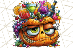 Snarky Jack O Lantern Halloween PNG Clipart Product Image 3
