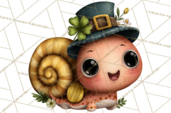 Cute St Patricks Day Bugs Clipart, St. Paddy Png Files Product Image 2