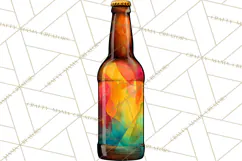 Beer Watercolor Clipart, Beer PNG, Beer Mug, Beer Bottle Product Image 2