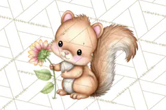 Spring Woodland Critter Clipart PNG, Spring Png Product Image 3