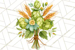 Beer Watercolor Clipart, Beer PNG, Beer Mug, Beer Bottle Product Image 4