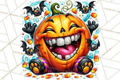 Snarky Jack O Lantern Halloween PNG Clipart Product Image 5
