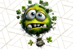 Funny St Patricks Day Monsters Clipart, St Paddy Monster PNG Product Image 5