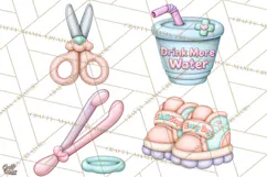 School Nurse Kawaii Clipart Product Image 1