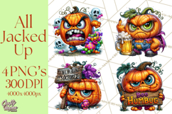 Snarky Jack O Lantern Halloween PNG Clipart Product Image 1
