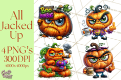 Snarky Jack O Lantern Halloween PNG Clipart Product Image 1