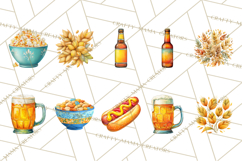 Beer Watercolor Clipart, Beer PNG, Beer Mug, Beer Bottle Product Image 3