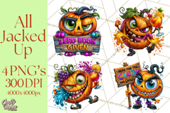 Snarky Jack O Lantern Halloween PNG Clipart Product Image 1