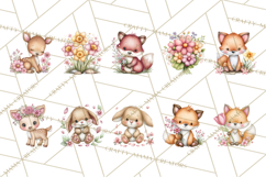 Spring Woodland Critter Clipart PNG, Spring Png Product Image 5
