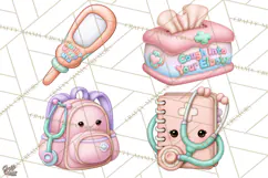 School Nurse Kawaii Clipart Product Image 1