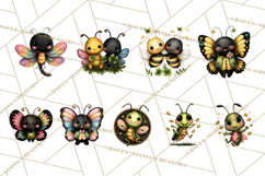 Cute St Patricks Day Bugs Clipart, St. Paddy Png Files Product Image 7