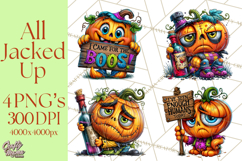 Snarky Jack O Lantern Halloween PNG Clipart Product Image 1