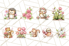 Spring Woodland Critter Clipart PNG, Spring Png Product Image 9