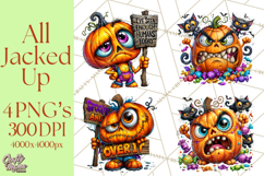 Snarky Jack O Lantern Halloween PNG Clipart Product Image 1