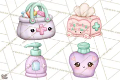 School Nurse Kawaii Clipart Product Image 1