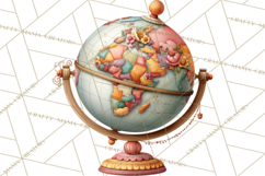 Fall Teacher School Supplies Clipart PNG Product Image 2