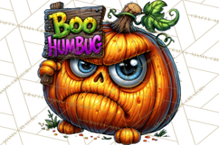 Snarky Jack O Lantern Halloween PNG Clipart Product Image 2