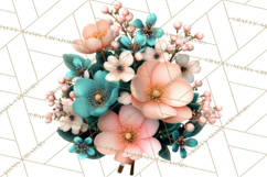 Botanical Books Clipart PNG Cottagecore Reading Florals Product Image 5