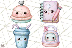 School Nurse Kawaii Clipart Product Image 1