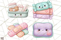 School Nurse Kawaii Clipart Product Image 1