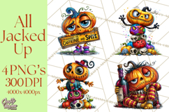 Snarky Jack O Lantern Halloween PNG Clipart Product Image 1