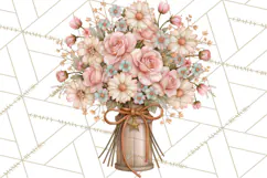 Pink Rodeo Western Clipart PNG, Rustic Cowgirl Product Image 3