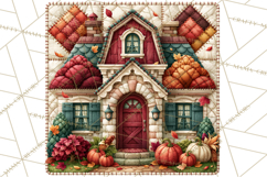 Fall Quilt Square Pattern PNG Designs Product Image 3
