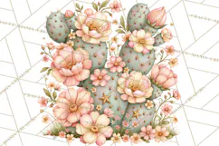 Pink Rodeo Western Clipart PNG, Rustic Cowgirl Product Image 5
