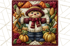 Fall Quilt Square Pattern PNG Designs Product Image 3