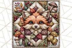 Fall Quilt Square Pattern PNG Designs Product Image 2