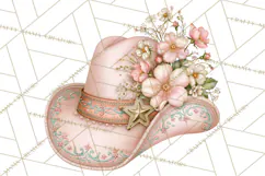 Pink Rodeo Western Clipart PNG, Rustic Cowgirl Product Image 2