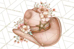 Pink Rodeo Western Clipart PNG, Rustic Cowgirl Product Image 3