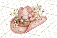 Pink Rodeo Western Clipart PNG, Rustic Cowgirl Product Image 5