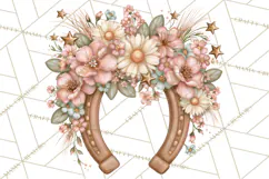 Pink Rodeo Western Clipart PNG, Rustic Cowgirl Product Image 5