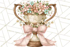 Pink Rodeo Western Clipart PNG, Rustic Cowgirl Product Image 4