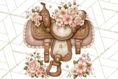 Pink Rodeo Western Clipart PNG, Rustic Cowgirl Product Image 5