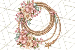 Pink Rodeo Western Clipart PNG, Rustic Cowgirl Product Image 4
