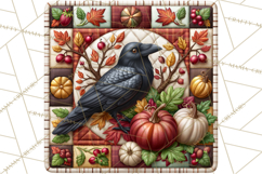 Fall Quilt Square Pattern PNG Designs Product Image 5