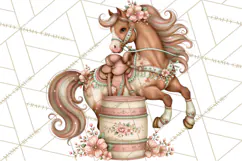 Pink Rodeo Western Clipart PNG, Rustic Cowgirl Product Image 5