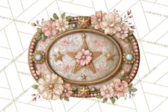 Pink Rodeo Western Clipart PNG, Rustic Cowgirl Product Image 3