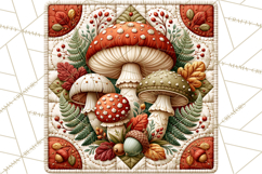 Fall Quilt Square Pattern PNG Designs Product Image 3