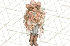 Pink Rodeo Western Clipart PNG, Rustic Cowgirl Product Image 4