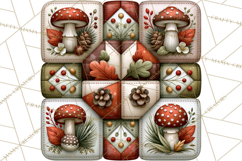 Fall Quilt Square Pattern PNG Designs Product Image 4