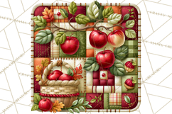 Fall Quilt Square Pattern PNG Designs Product Image 2