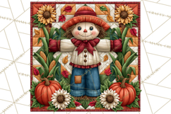 Fall Quilt Square Pattern PNG Designs Product Image 5