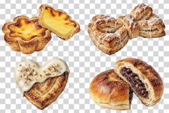 Bread PNG | Watercolor Bakery Food Bagel Baguette Pastry Product Image 8