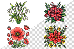 Flower Doodle | floral spring bloom botanical garden wild Product Image 8